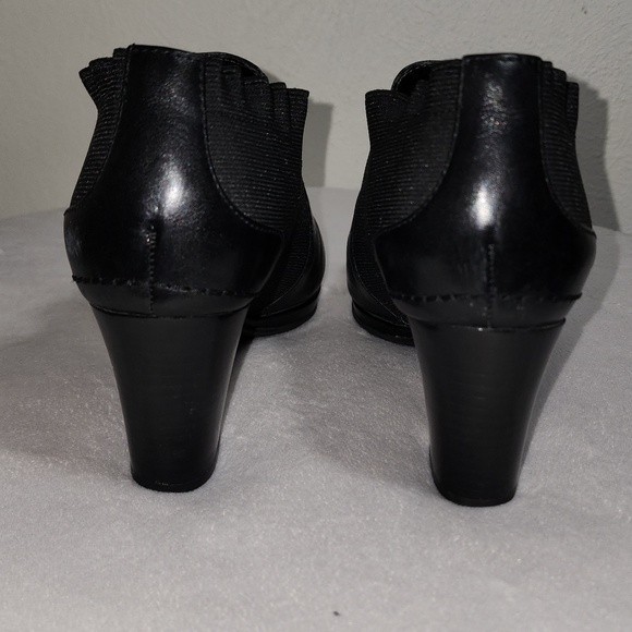 Rockport Dynamic Suspension leather black heels with comfort stretch - Picture 5 of 12